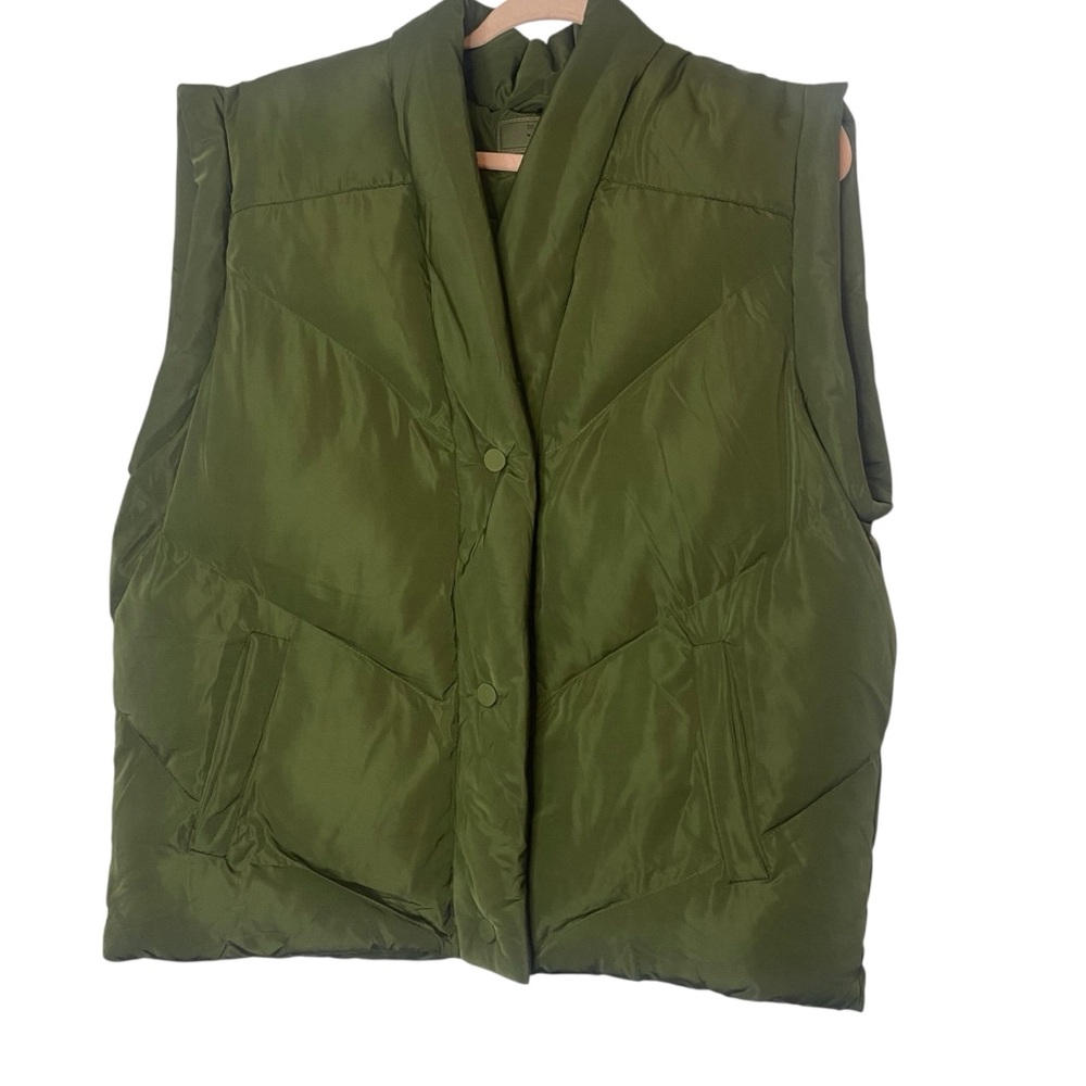 BLANKNYC Matcha Latte quilted nylon puffer vest Green - Picture 4 of 10